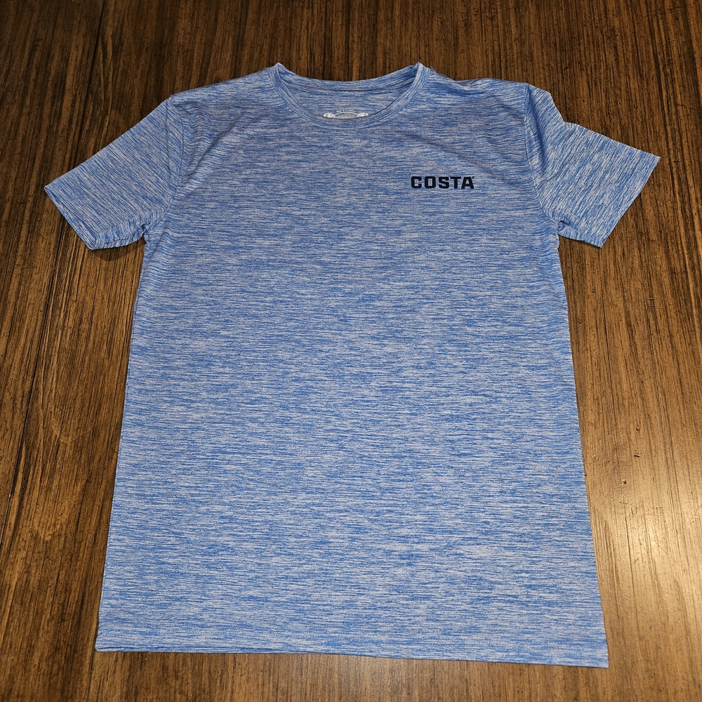 Costa Light Blue Men's Short Sleeve Tee Size Small